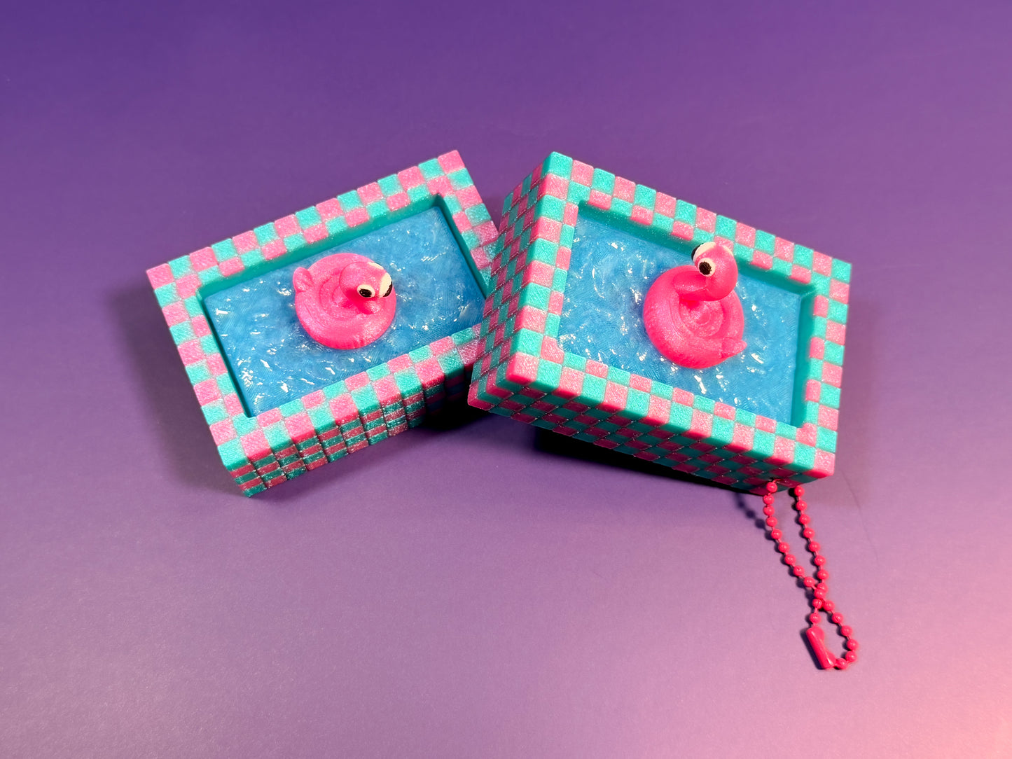 Special edition Flamingo Float Tile Pool Clicker