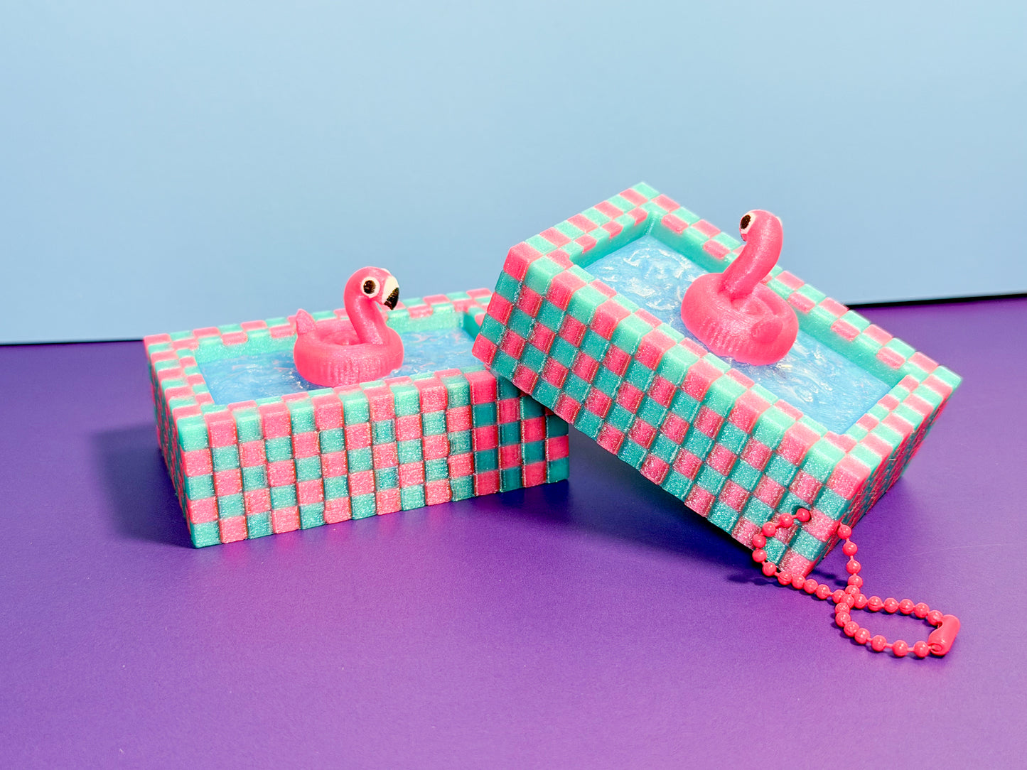 Special edition Flamingo Float Tile Pool Clicker