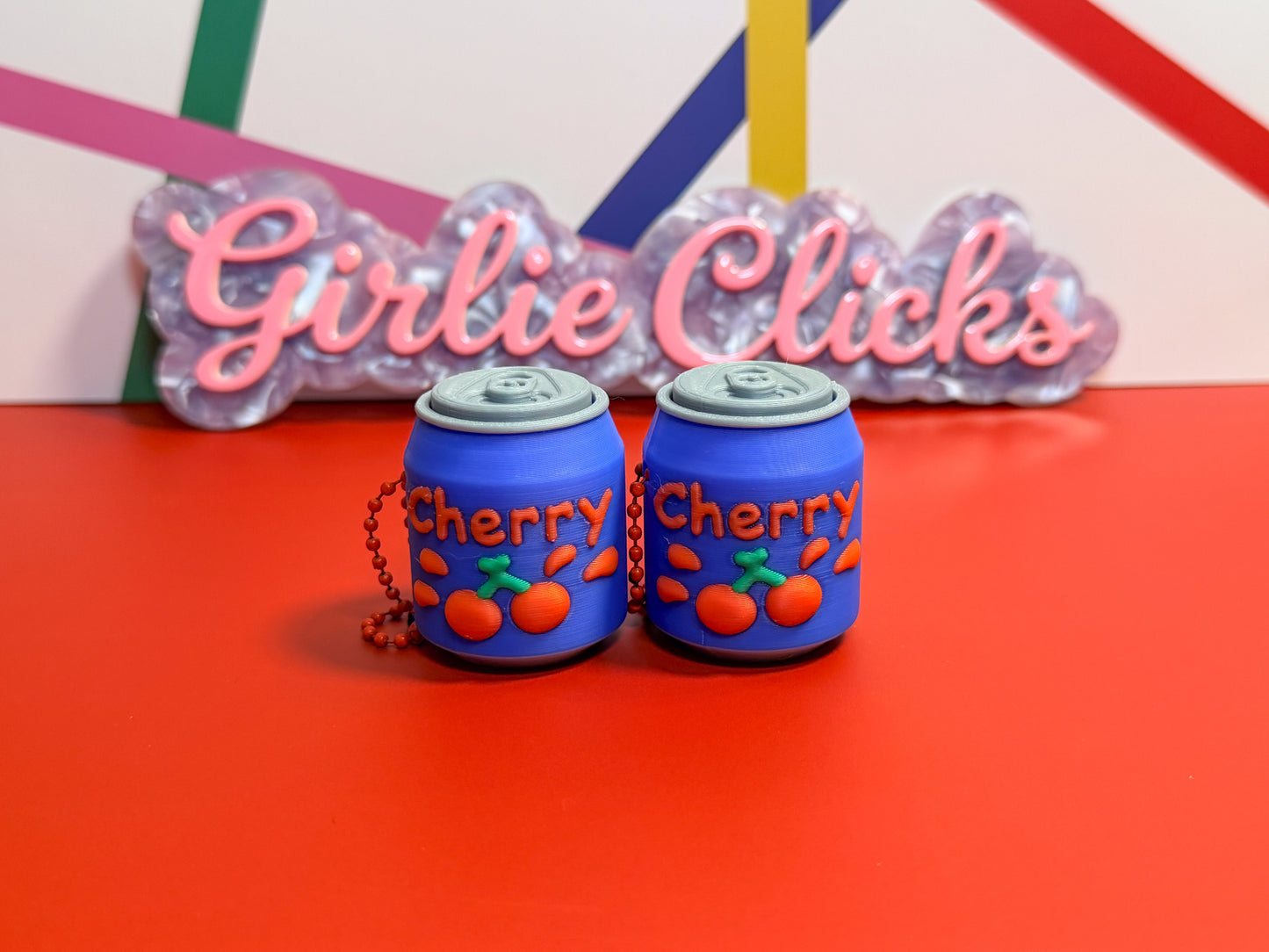 Mini Cherry Pop Soda Fidget Clicker