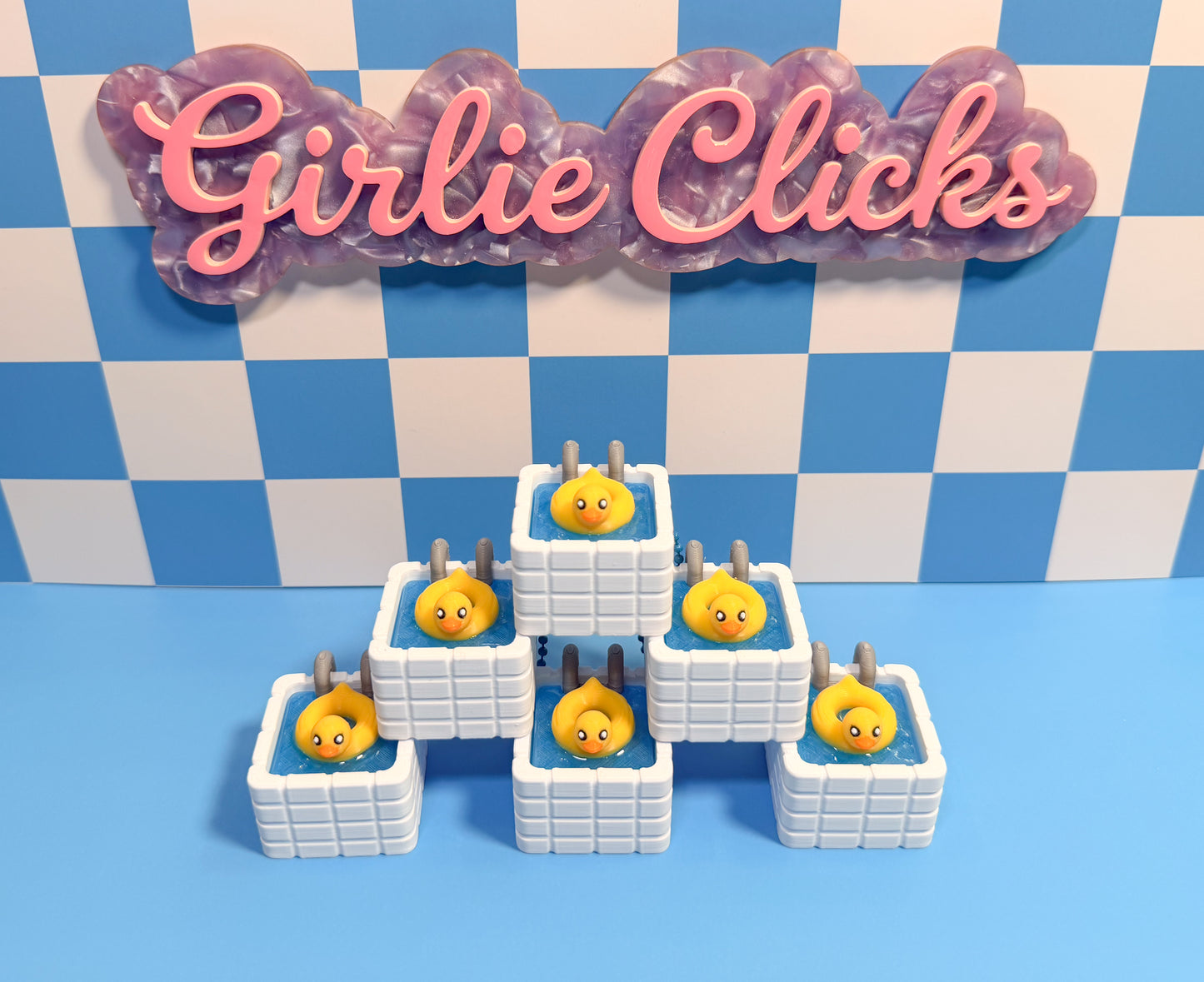 Ducky Pool Float Swimming Pool Fidget Clicker