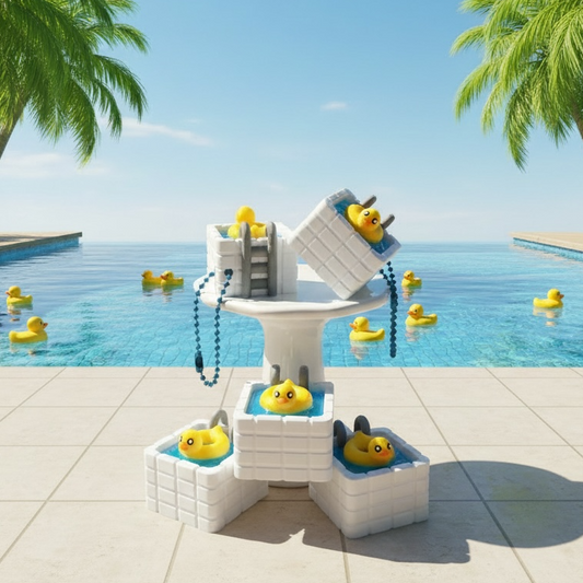Ducky Pool Float Swimming Pool Fidget Clicker