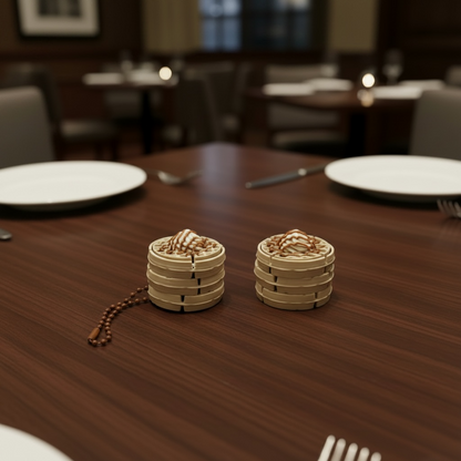 Caramel and Cream Waffle Stack Fidget Clicker