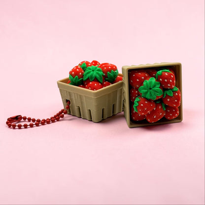 Strawberry Crate Fidget Clicker – Cute Sensory Desk Toy