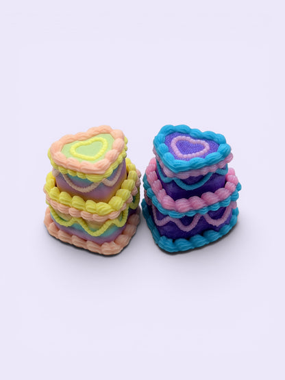 Heart Cake Fidget Clicker – Sensory Stress Relief Toy
