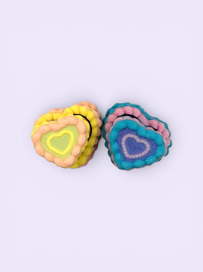Heart Cake Fidget Clicker – Sensory Stress Relief Toy