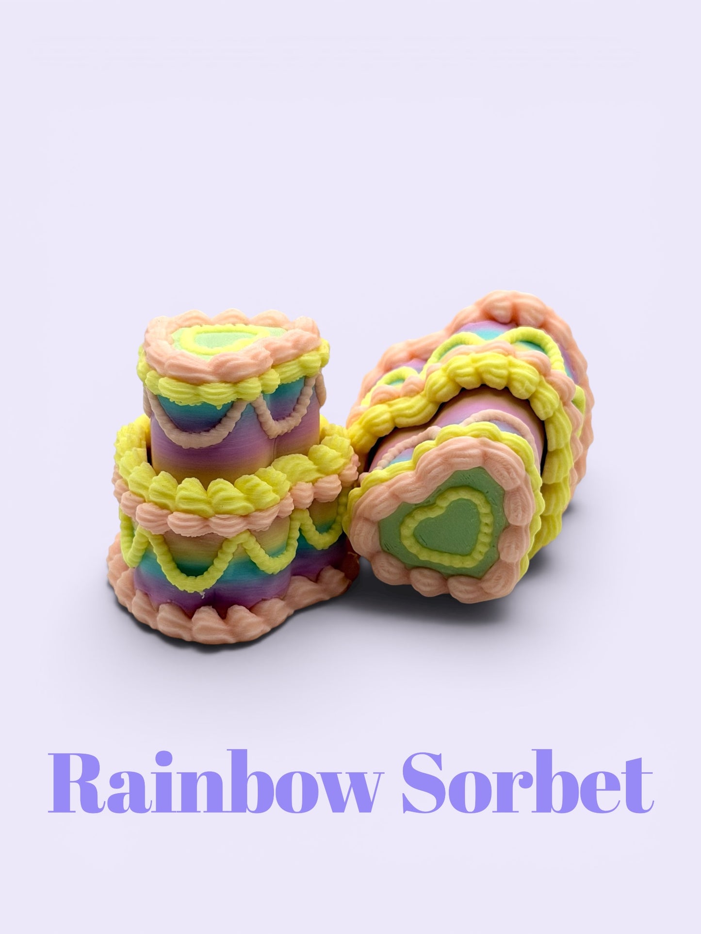 Heart Cake Fidget Clicker – Sensory Stress Relief Toy