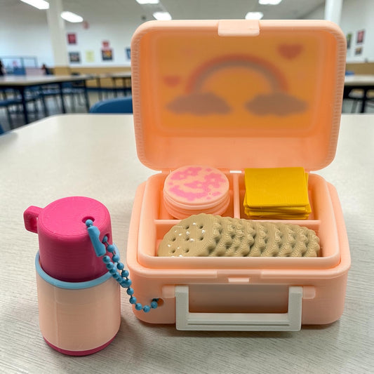 Retro Rainbow Lunch Box Fidget Clicker – Sensory Stress Relief Toy