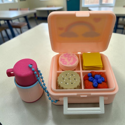 Retro Rainbow Lunch Box Fidget Clicker – Sensory Stress Relief Toy