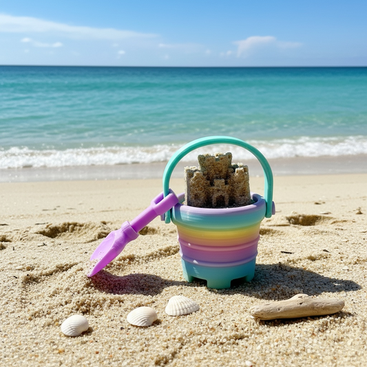 Limited Edition Sandcastle Beach Bucket Fidget Clicker Toy