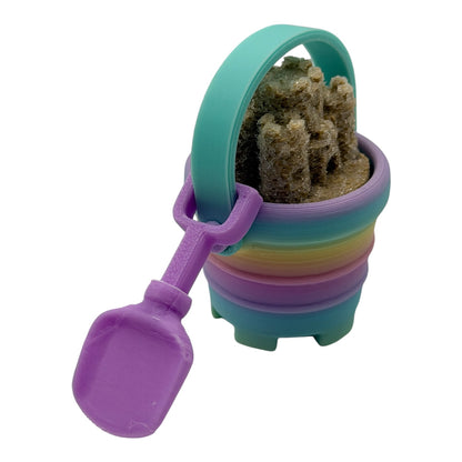 Limited Edition Sandcastle Beach Bucket Fidget Clicker Toy