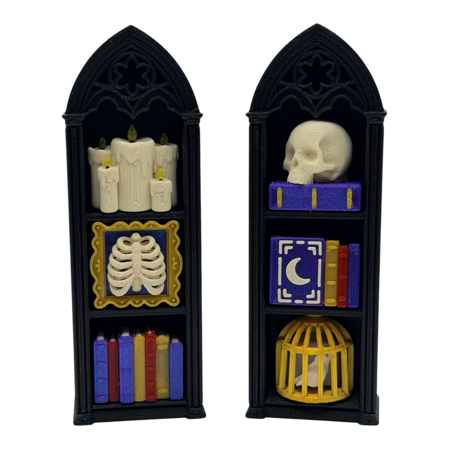 Gothic Haunted Bookshelf Fidget Clicker