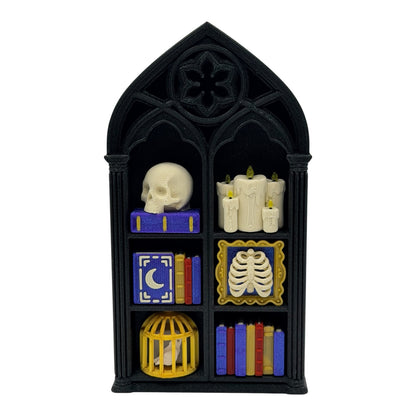 Gothic Haunted Bookshelf Fidget Clicker
