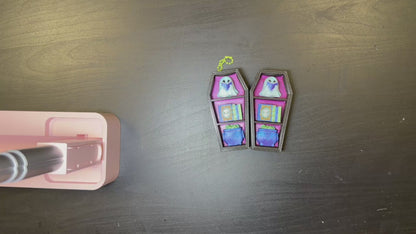 Haunted Coffin Halloween Fidget Clicker