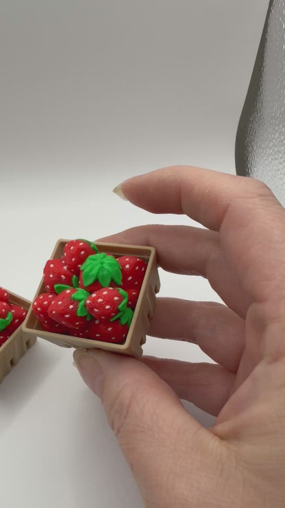 Strawberry Crate Fidget Clicker – Cute Sensory Desk Toy
