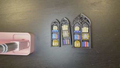 Gothic Haunted Bookshelf Fidget Clicker