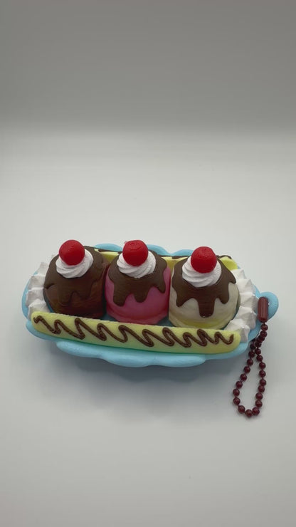 Banana Split Sundae Fidget Clicker